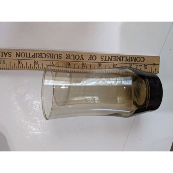 Vintage Libbey Tulip Tawny Brown tumbler iced tea  drinking glasses set of 2 - Picture 7 of 8